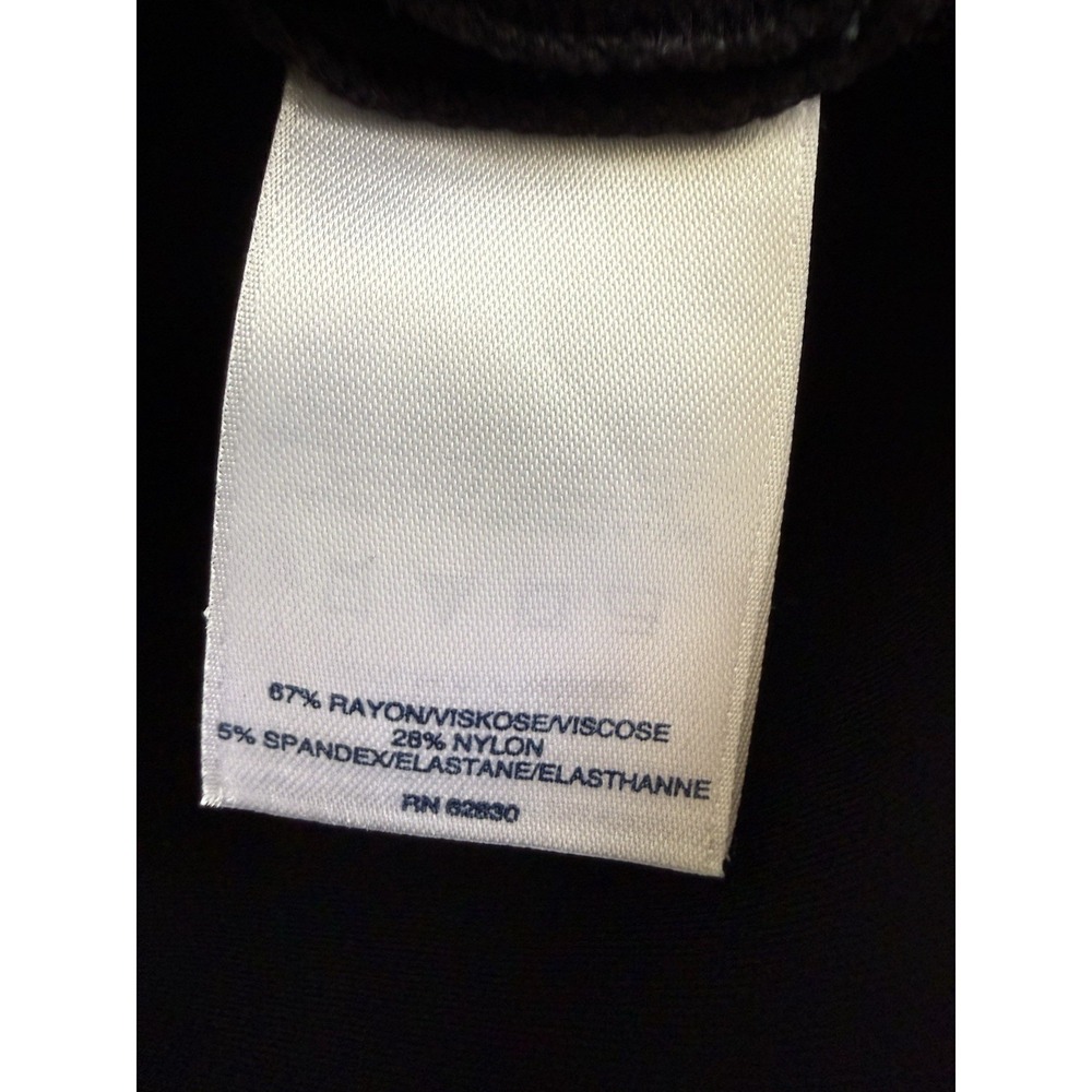 Lands' End Sheath Dress 12P Black Career Minimalist Capsule Scuba 3/4 Sleeve - Picture 10 of 10